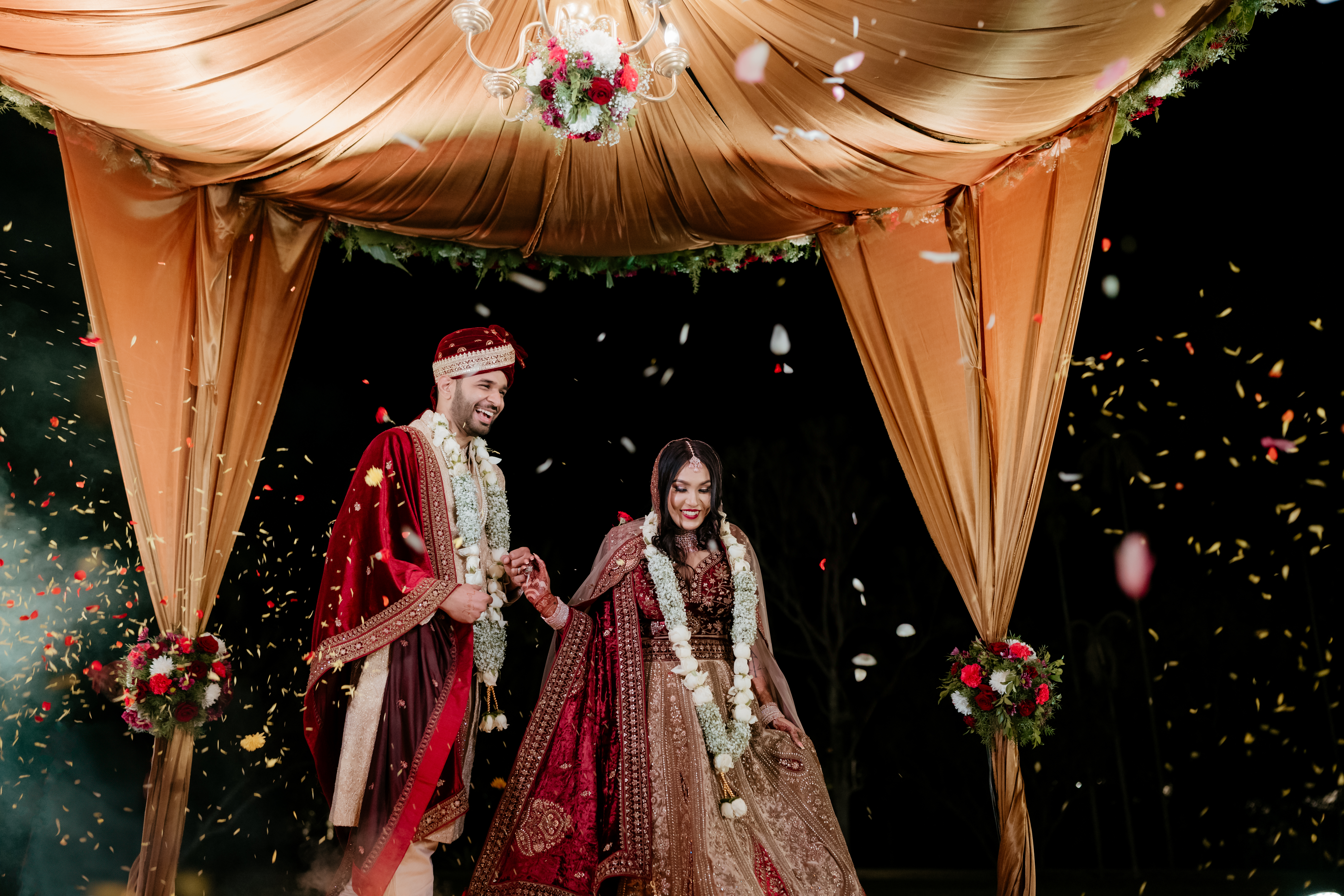 Couple dancing at their wedding reception