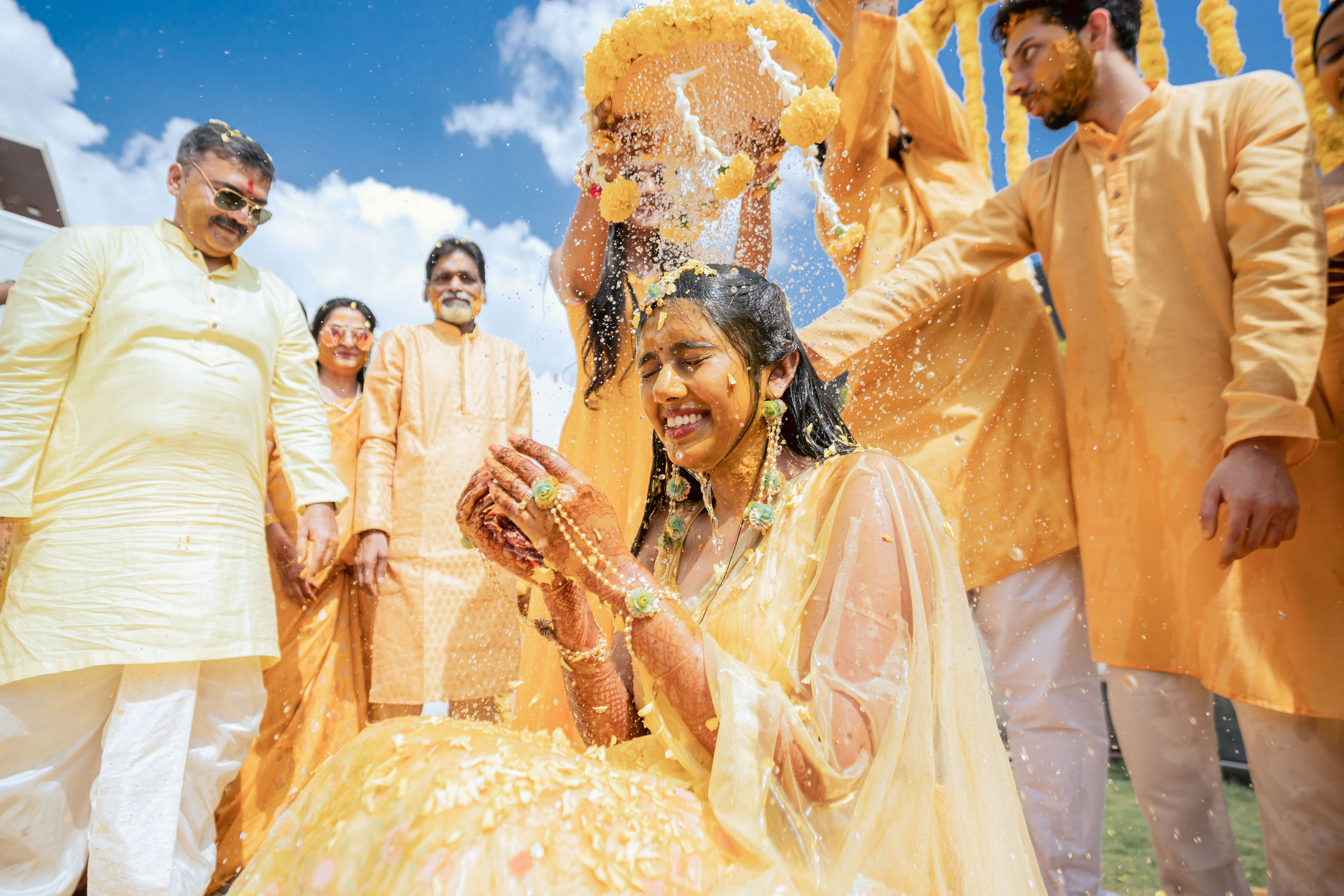 Wedding photograph showcasing a beautiful moment