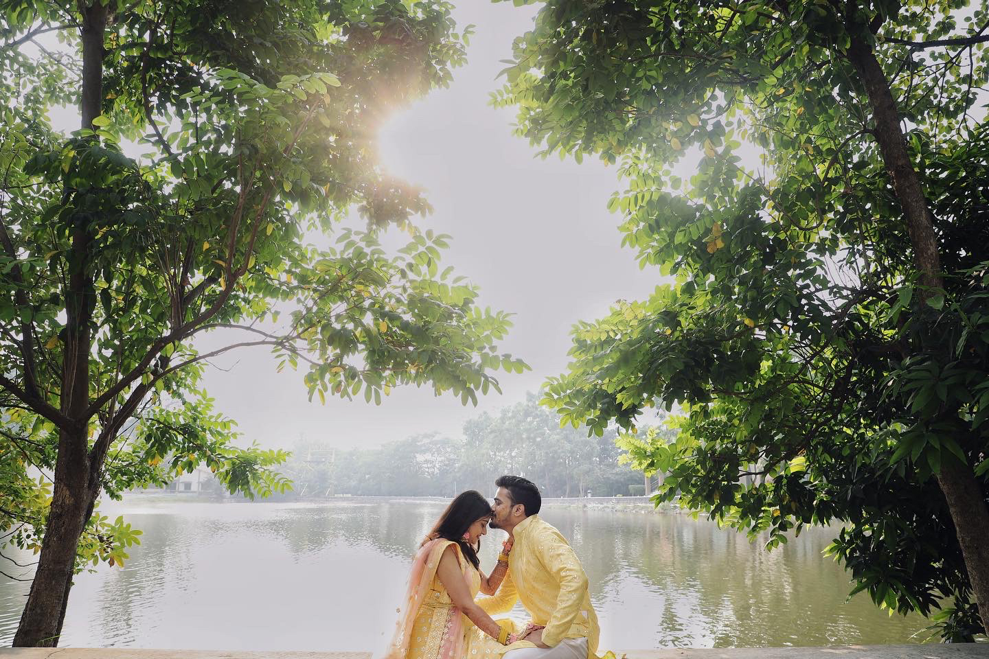 Couple celebrating anniversary